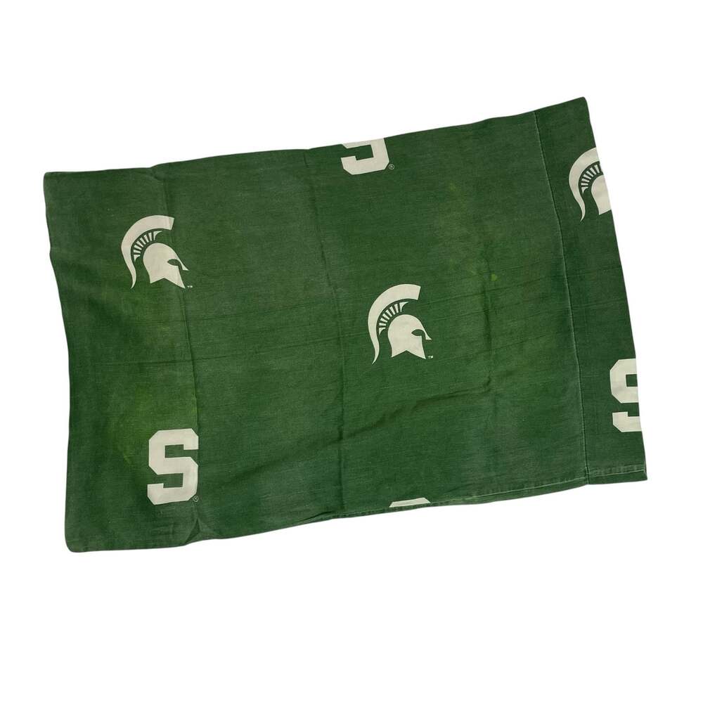 Michigan State Spartans Standard Pillowcase 20x30 Green